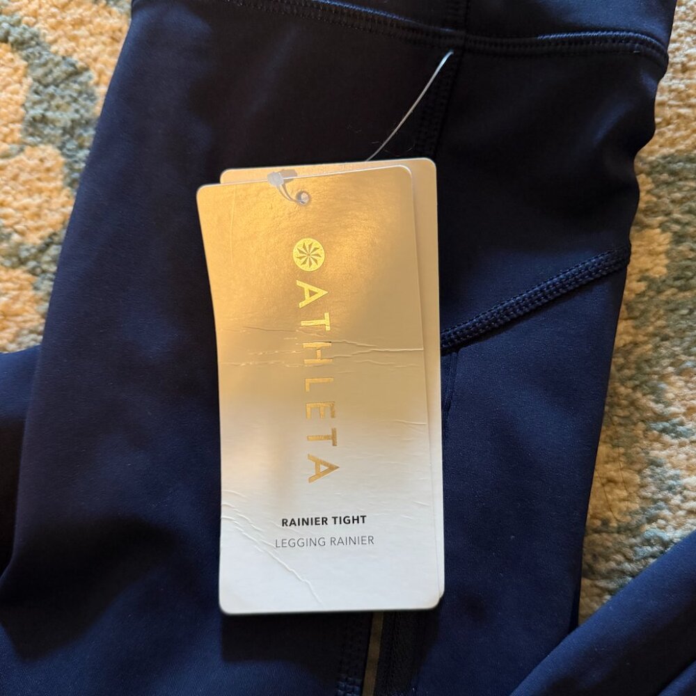 NWT Athleta Rainier Tights size XS Petite - Picture 3 of 3
